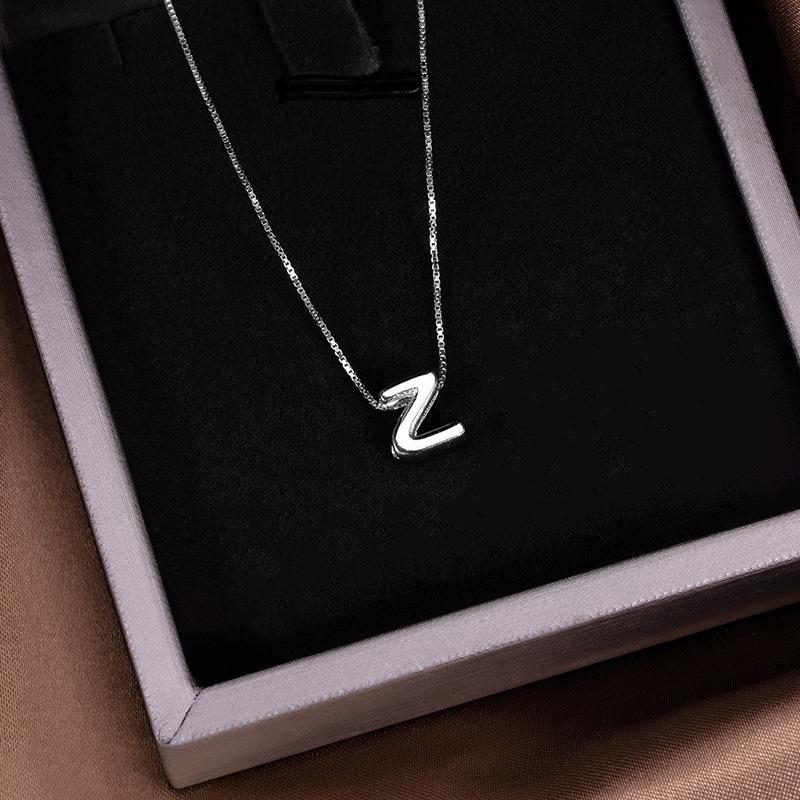 

Срібне намисто з алфавітом Banyan Tree для жінок - Унікальний кулон-ланцюжок на ключицю 2022 Z