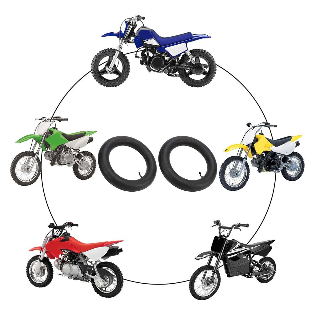 Durable Inner Tube with Natural Rubber Shock Absorption and Puncture Compatible with Rims for and Razor RSF650 Bend Valve 3.50/3.00-10 Resistance,