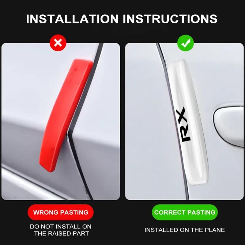 Car Door Anti-Collision Strips Auto Accessories For Lexus RX RX300 330 400h RX350 2003-2008 RX200t 350L 270 450h 450hl 2008-22