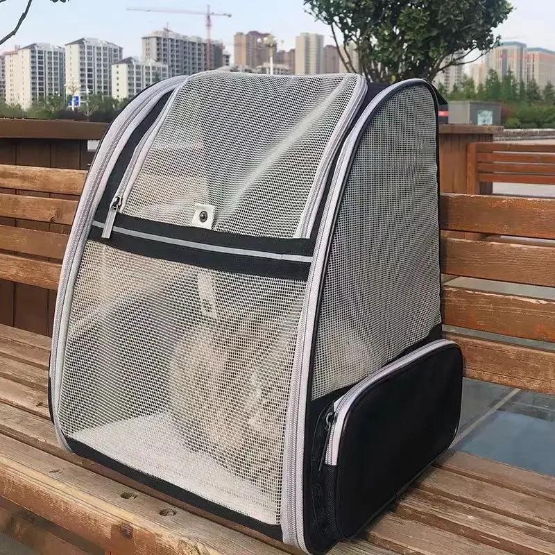 Pet Cat Bag Breathable Canvas Portable Cat Outdoor Travel Backpack Transport Bag For Cats And Puppy Carrying Pet Supplies