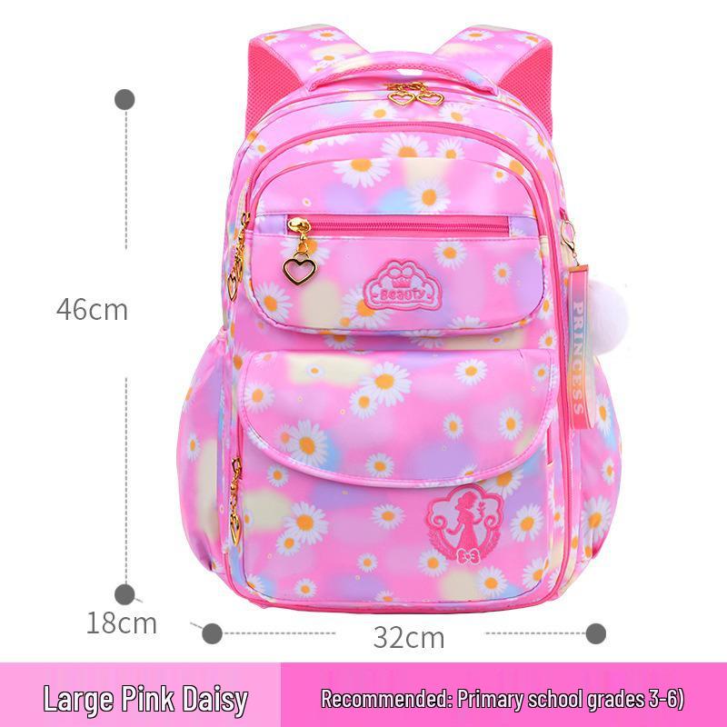 Children's Double Shoulder Backpacks for Girls, Grades 1-6: Cute Primary School Bags