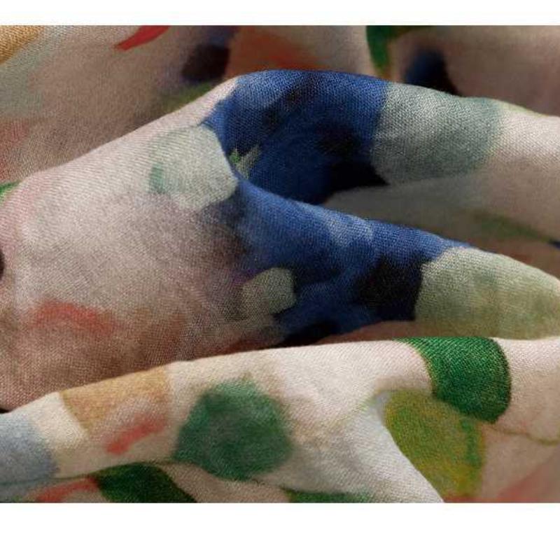Oil Painting Style Printed High Waist Slimming Skirt for Women, New Floral A-line Long Skirts