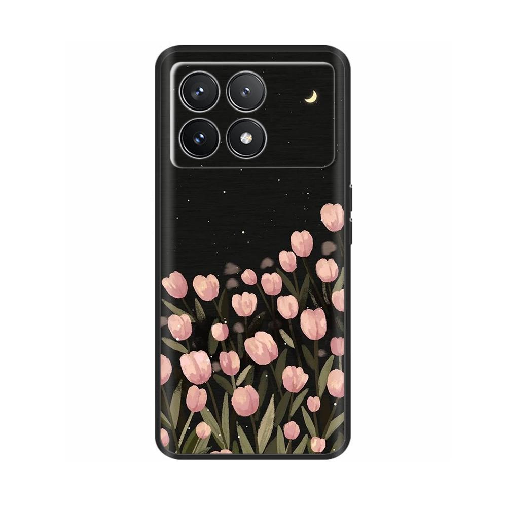 For Xiaomi Poco F6 Pro Case Cover For Xiaomi Poco F6 Pro 5G Phone Cover Cool Sweet Soft Smooth Liquid Silicone Fundas Shells