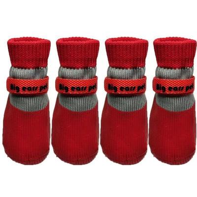 4 Pezzi Scarpe Invernali per Cani Impermeabili Stivaletti Carini per Cuccioli Passeggiate all'Aperto Calde Scarpe da Neve per Cani Piccoli Chihuahua Protezioni per Zampe di Animali Domestici