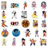 Dragon Ball 50 Pcs Waterproof Cartoon Goku Anime Stickers Decals For Luggage Travel Case Laptop Skateboard Notebook Anime Fans
