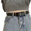 Trendy Black Versatile Pu Belt For Women Great For Casual And Formal Attire