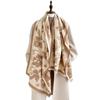 Retro elegant scarf women's winter high sense versatile imitation cashmere shawl thickened warm scarf
