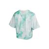Nike Sportswear Icon Clash Tie-Dye Print Mesh Breathable Short-Sleeve T-Shirt Women Tops Green CZ9325-342