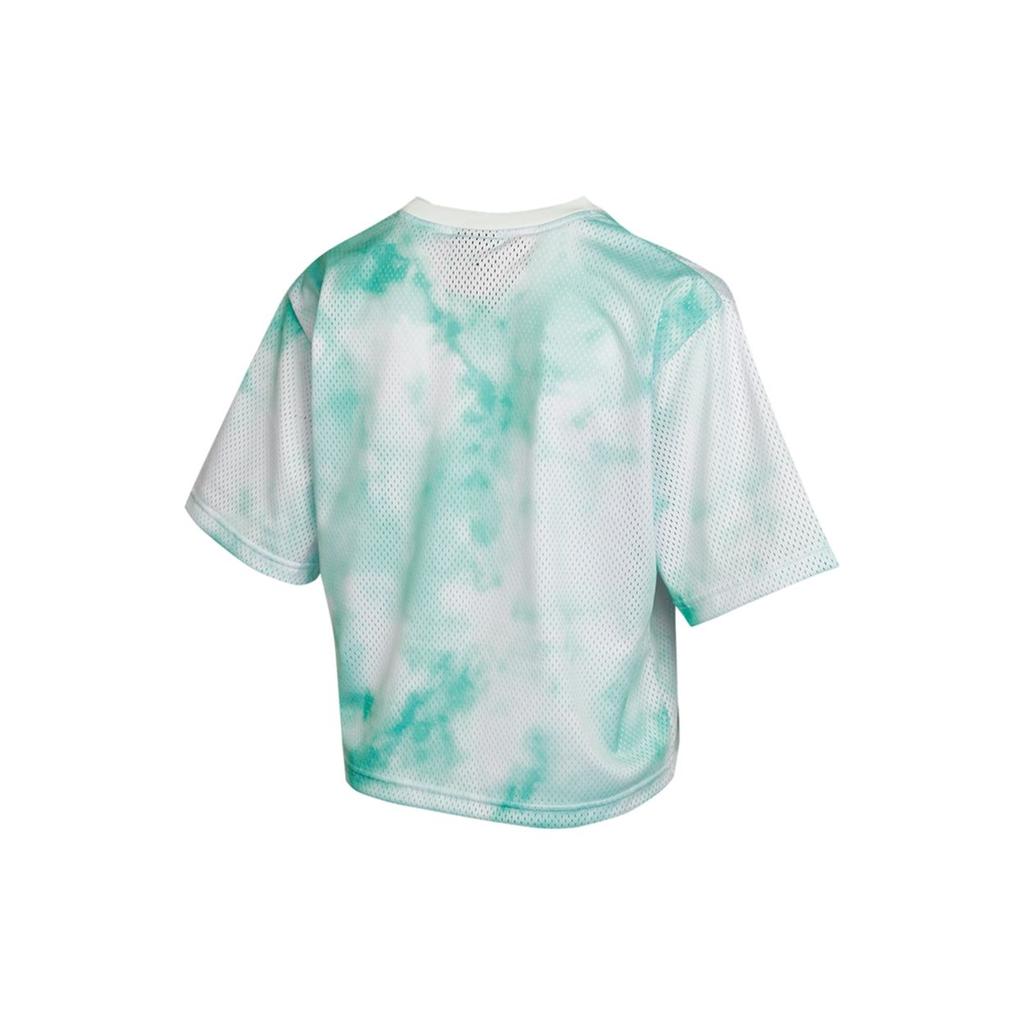 Nike Sportswear Icon Clash Tie-Dye Print Mesh Breathable Short-Sleeve T-Shirt Women Tops Green CZ9325-342