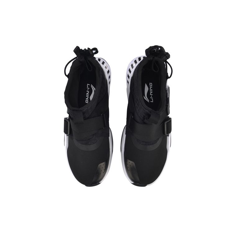 Li Ning Surviver K High-Top Casual Sneakers Women Sneakers Black AGLP046-2