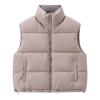 Front and back wear stand-up collar fashion cotton vest women's short new vest jacket top women's clothing
