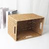 Foldable Wabi-Sabi Style Paper Rope Storage Basket Closet Living Room Bedroom Organizing