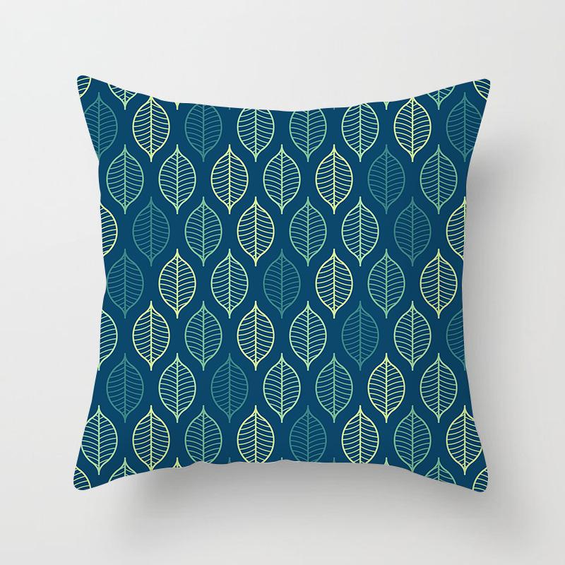 Neuer Karomuster Geometrischer Kissenbezug Haus Sofa Kissenbezug