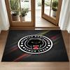 Penrith Panthers Design Crystal Velvet Rug Soft Decorative Mat for Bedroom Entrance