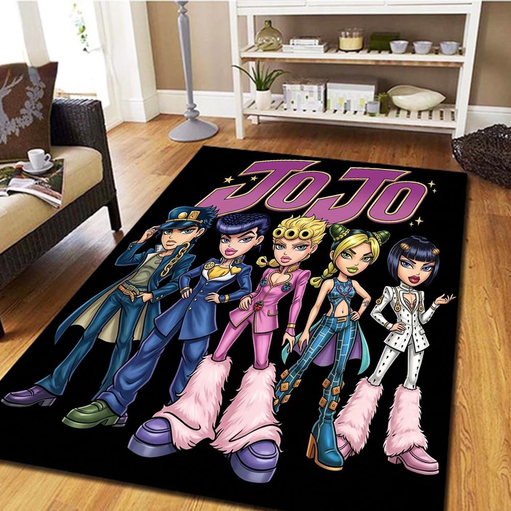 JoJo's Bizarre Adventure Living Room Bedroom Carpet, Cool Home Decor Movie Mat Play Floor Mat -HE75