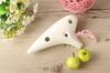 TNG Ocarina Single 12 Holes Alto C Key Ocarina High Quality Wind Wind Instrument Made In Taiwan AC Color Fuji Wisteria (Glaze Flower)