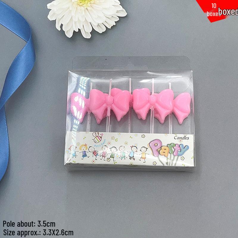 Retro Colorful Print Birthday Candle with Colored Flame for Cake Decoration
