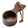 Precisions Walnut Wood Coffee Bean Scoops Compacts Short Handle Coffee Ground Spoon Homes Kitchen Use Essential Tool
