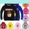 Druck Kinder Cartoon Hoodie Pullover Langarm Mode Oberteile Pullover