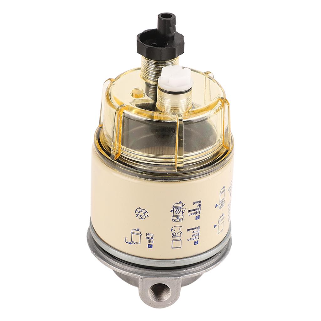 Separator wody filtra paliwa Odporny na korozję Dobre uszczelnienie 2 otwory Separujący wodę Filtr paliwa R12T