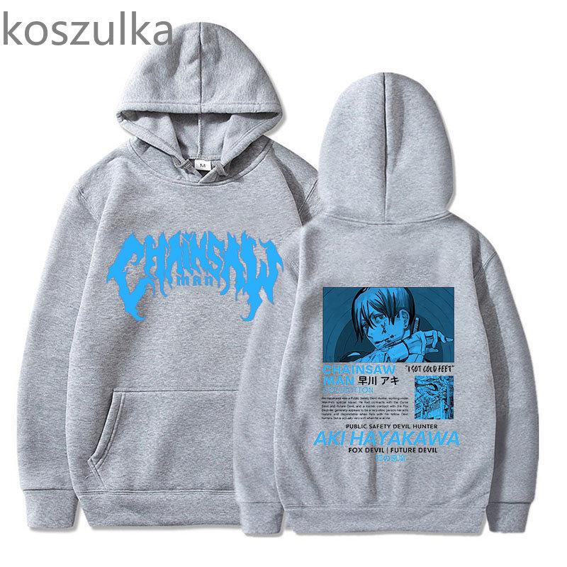 Chainsaw Unisex Hoodie Aki Hayakawa Unisexga Hoodies Unisex Anime Unisex/Damen Streetwear Pullover Harajuku Sweatshirts Grafikkleidung