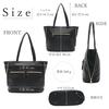 Zipper Tote A4 PC Job Italy 121115 GUSIO BASICSide Bag, Expandable, Size, Commuting, Storage, Hunting, High-End Look, Women's Fashion, (BLACK)