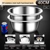 304 Stainless Steel Extra Thick Round Deep Basin