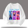 Hot K-pop Demon Hunters Cartoon Print Cotton Children's Sweatshirt Autumn Winter Long Sleeve Pullover Casual Kids