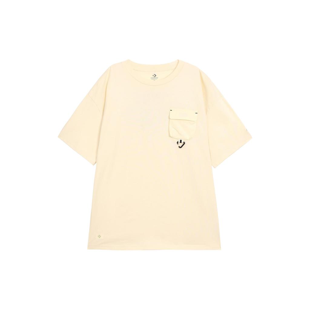 Converse GO OUTDOOR OVERSIZED POCKE T Shirt Men's White 10024357-A01