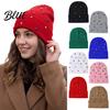 Stylish Rhinestone Embellished Beanies Colorful Hat Women Sparkly Winter Knitted Soft High Elasticity for All Head Sizes Stretchy Cozy Knit Cap Cold