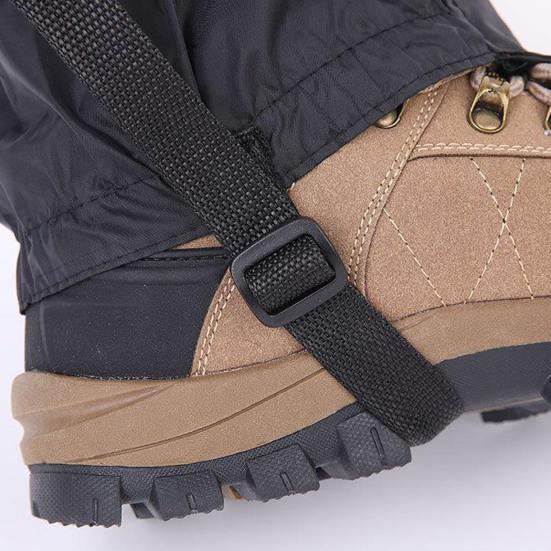 2 Stück Outdoor Gamaschen Verstellbar Herren Damen Wandern Klettern Skifahren Jagd Sand Schutz Schneestiefel Schuh Gamasche Beinschutz Abdeckung