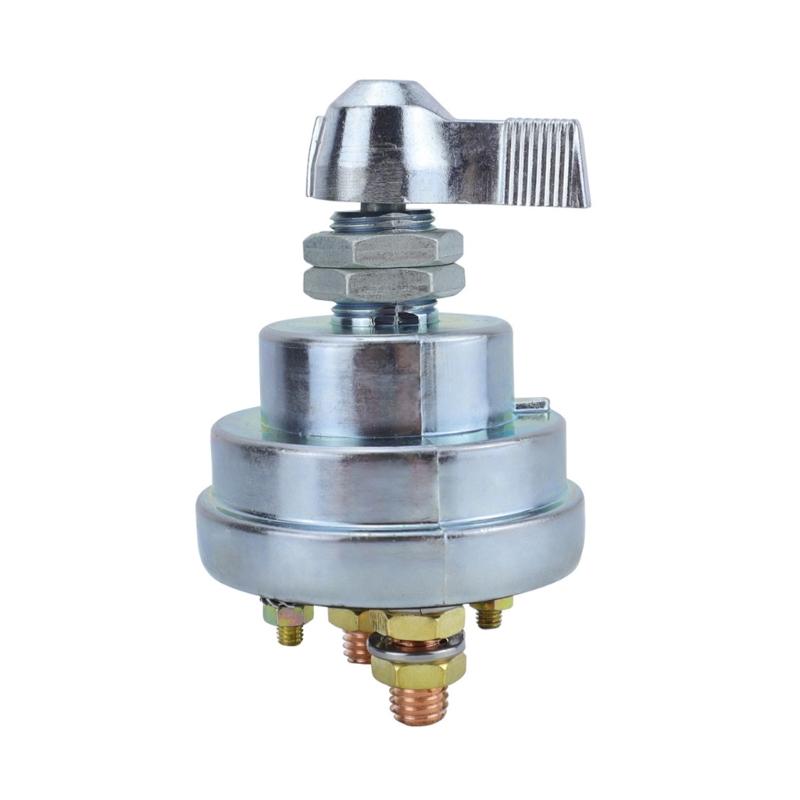 300A Battery Cut Switch Aluminium Housing Heavy Duty Battery Disconnect Switch Secure Power Cutoff Switch for Vehicle
