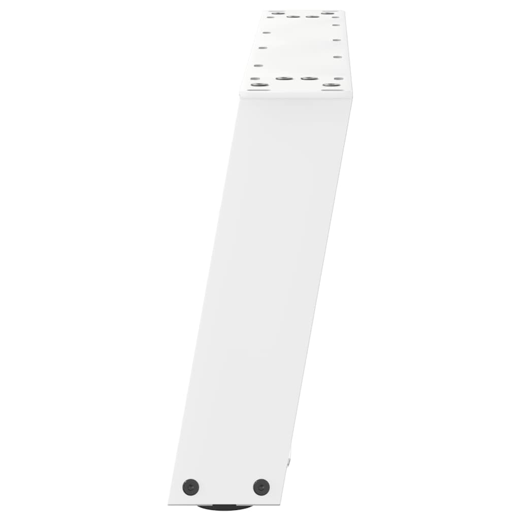 Vidaxl Nogi Do Stolika Kawowego, 2 Szt., Białe, 60X(30-31) Cm, Stal