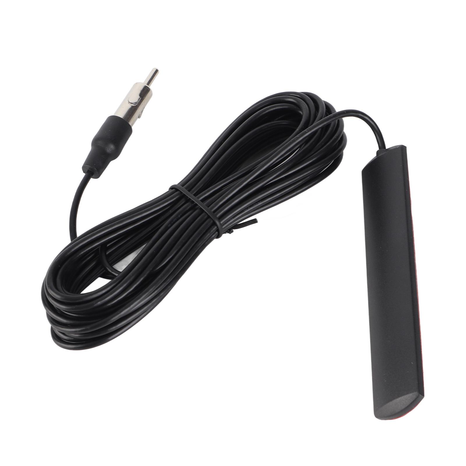 

ANT‑309 Universal Car FM Radio Antenna Patch Aerial Windscreen Mount 5M Cable белый