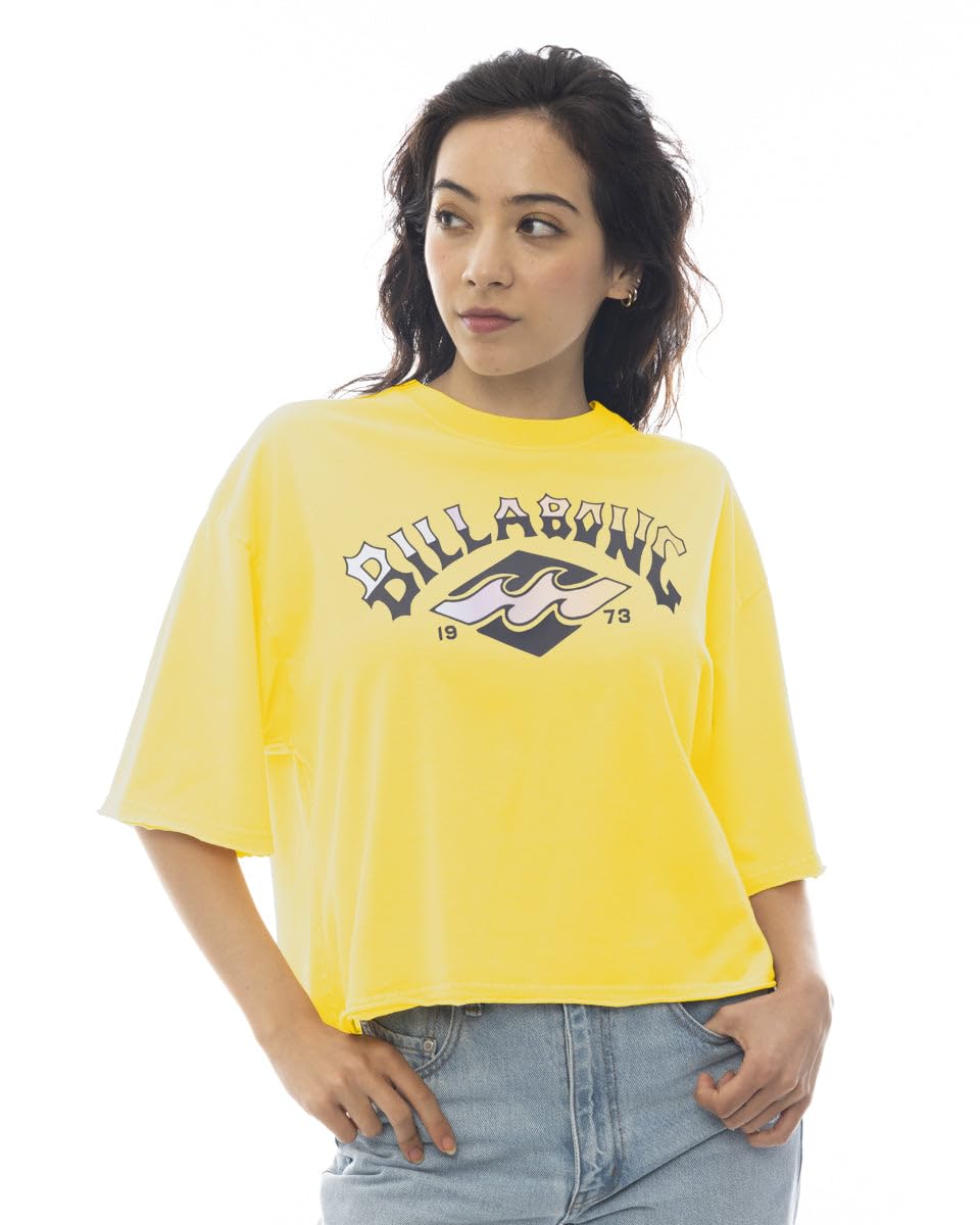 

Billabong Women s Modern Sunset Arch Loose Cropped Tee (SBU)