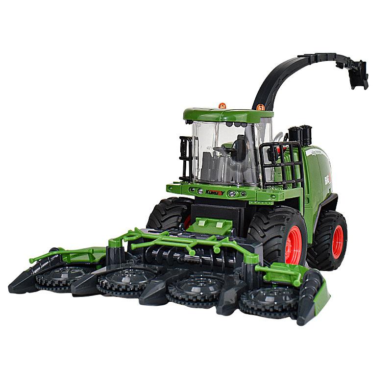 Electric Remote Control Harvester Farmer Car Toy Farm Tractor Engineering Car Simulation Farm Transport Car Model