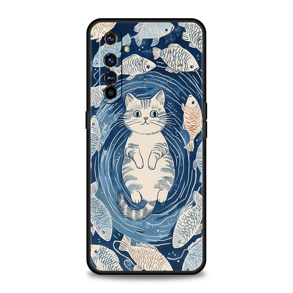 

Soft TPU For Realme 11 10 9 Pro Plus GT2 GT3 GT5 C21 C25 C35 C53 C55 C67 Pro 5G Shockproof Phone Case Blue Ocean Fish Fundas Bag Realme GT2 Pro