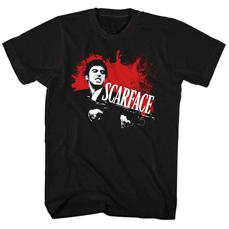 Scarface Blood Splatter Unisex T-Shirt XL