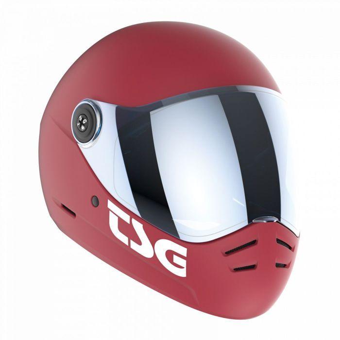 Casque De Skate - TSG - Pass 2.0 - Rouge - Polycarbonate - Mixte
