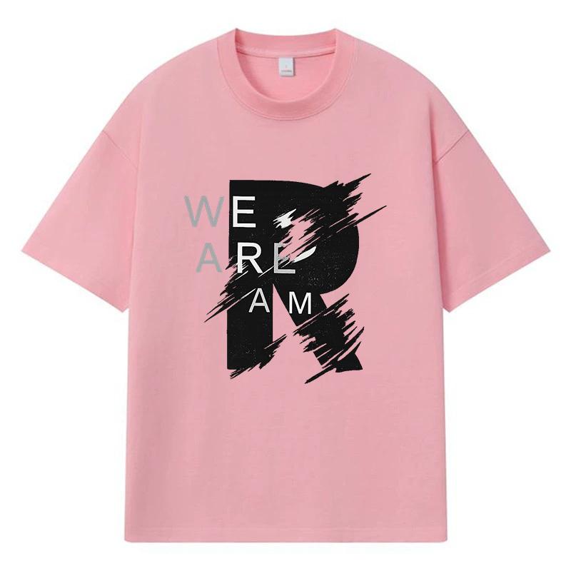 2026 We Are R Printed Graphic Streetwear Y2k Harajuku 100% Cotton T Shirt Casual Oversized Summer Men T-shirt