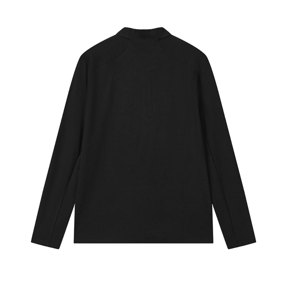 FILA White Fashion Simple Classic Basic Casual Versatile Long Sleeve T-Shirt Men Tops Black F11M543203FBK