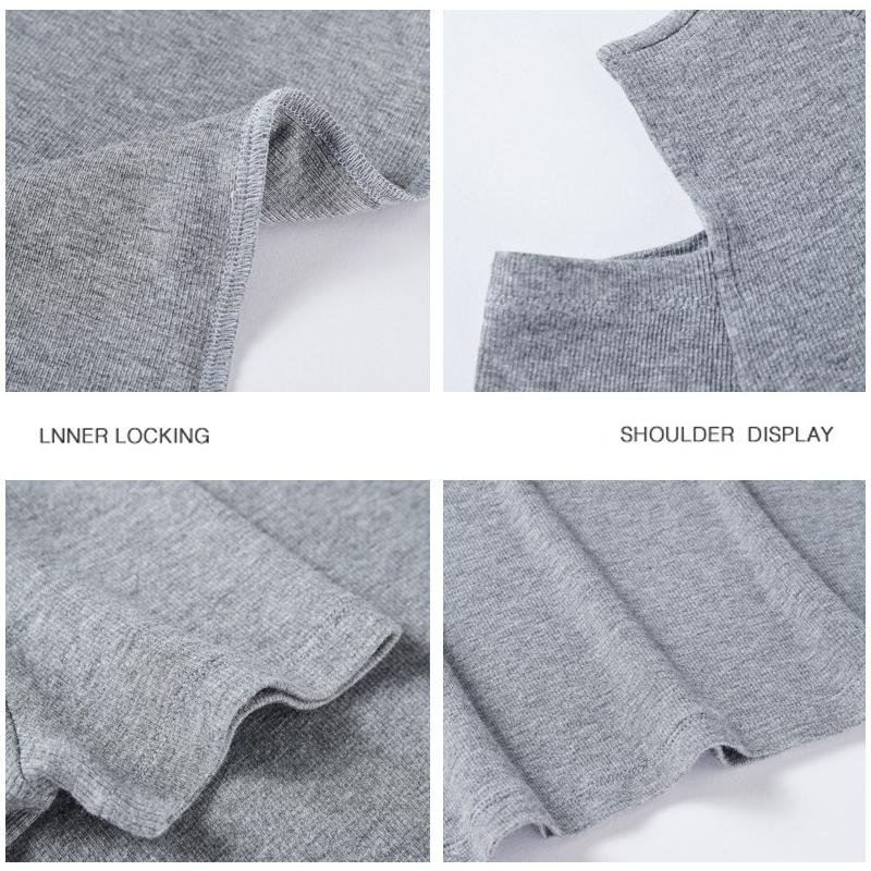Cotton Off Shoulder T-shirts Women Slim Korean Summer Loose Short Sleeve Sexy Tee Shirt Top Girls Tees Holes