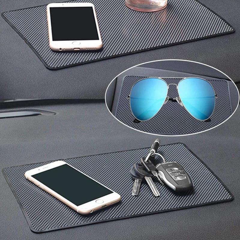 HOT Car Dashboard Anti-Slip Rubber Pad Universal Non-Slip PVC Mat Magic Dashboard Sticky Adhesive Mat for Phones Sunglasses Keys