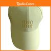 Fashion Solid Color Gold Letter Decoration Neutral Casual Sunshade Cap Baseball