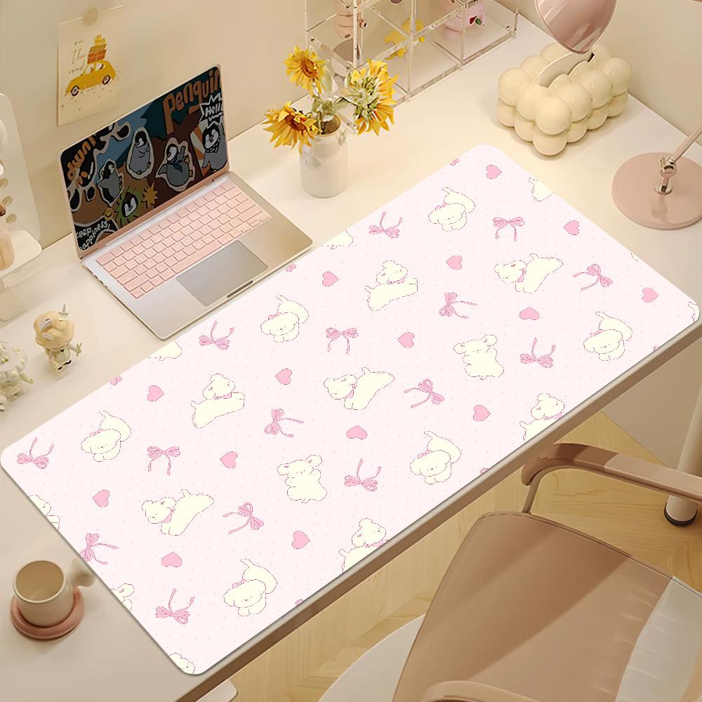 Floral Bow Flower Cute Mouse Pad Nonslip Thickened MousePad Large Writing Lockedge Office Student Gaming Cushion