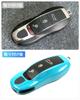 Key Fob Cover for Porsche Porsche and Other Accessories Macan, Panamera, 911, Cayenne, 718, Cayman, Boxster, (Miami Blue)