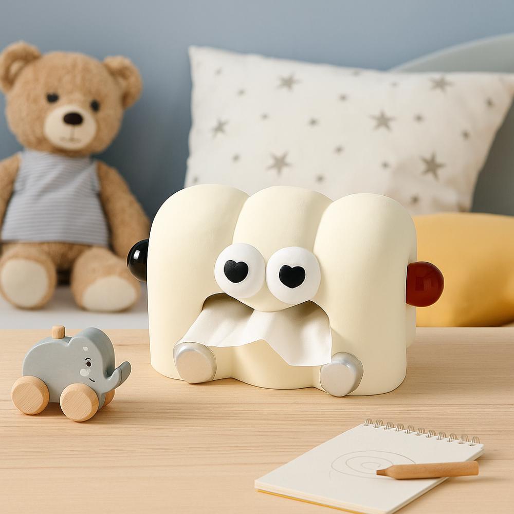 Cartoon Napkin Holder Ceramics Toilet Paper Box Cute Paper Container  Bedroom