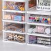 Clear Storage Organizer Desk Organizer with Drawers Plastic Stationery Organizer Makeup Organizer Storage Box for Office