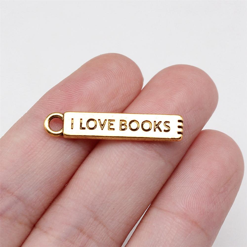 Charms Rectangle Tags Badges Friendship Pendants Minimalist Jewelry Components QC104