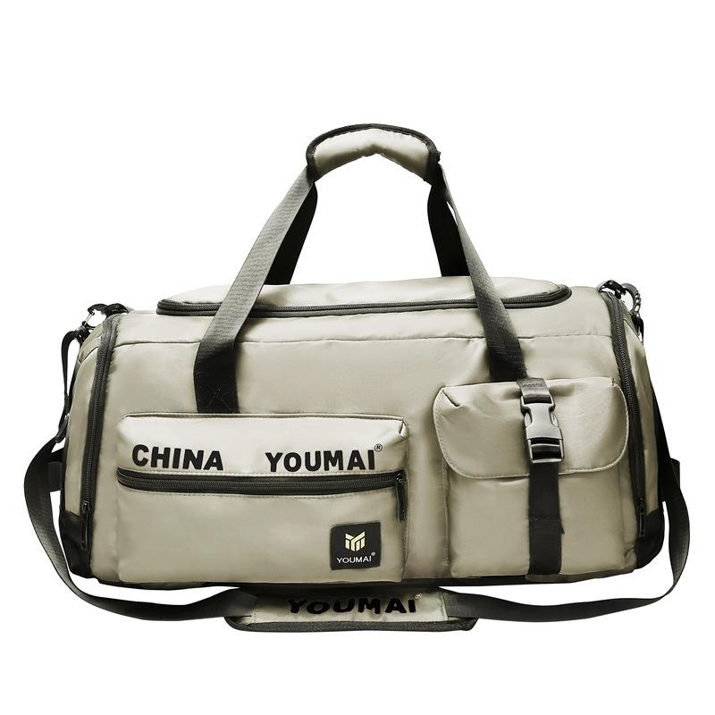 

Fashionable Handheld Travel Bags Large Capacity Men and Women Traveling on Business Trips, Wet and Dry Bags, Multi-purpose Double Back Sports Gym Bags one size fits all хаки